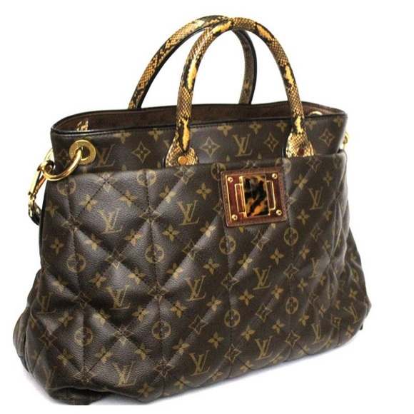 LV Python &Ostrich-Trimmed Etoile Exotique Tote GM - Picture 2 of 4